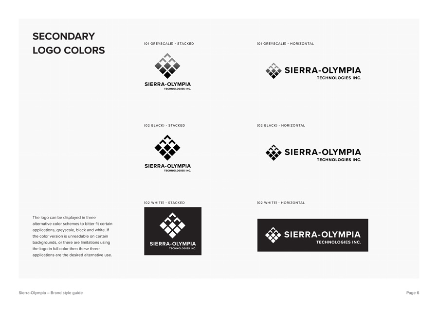 Page 7 Sierra-Olympia Style Guide
