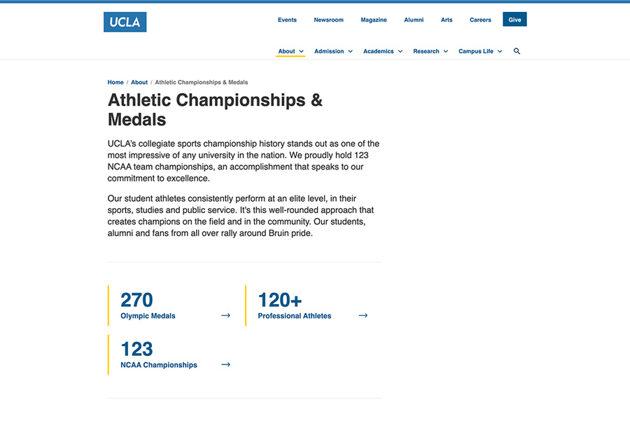 Page 2 UCLA gateway page